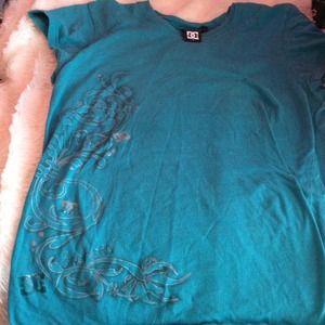 Turquoise Dc shirt