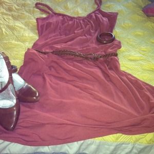 Orange rust color dress