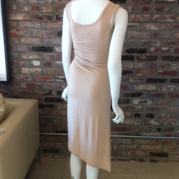 Nude Dress with Ruching - Picture 3 of 3