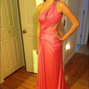 Hot Pink La Femme Prom Dress: Size 2