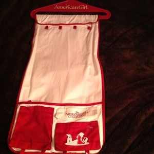 American Girl accessories bag with hangar