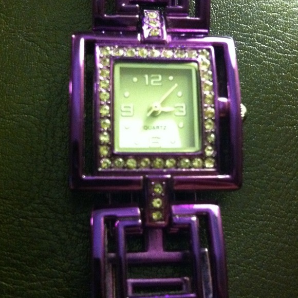⭐FREE W Purch⭐Removable Link! Purple Metal Watch