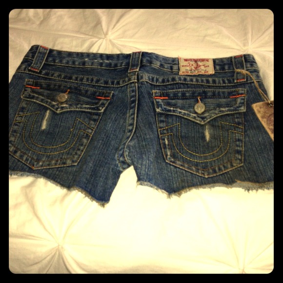 True religion daisy 30 cutoff jean