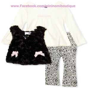 Zebra print 3 piece outfit