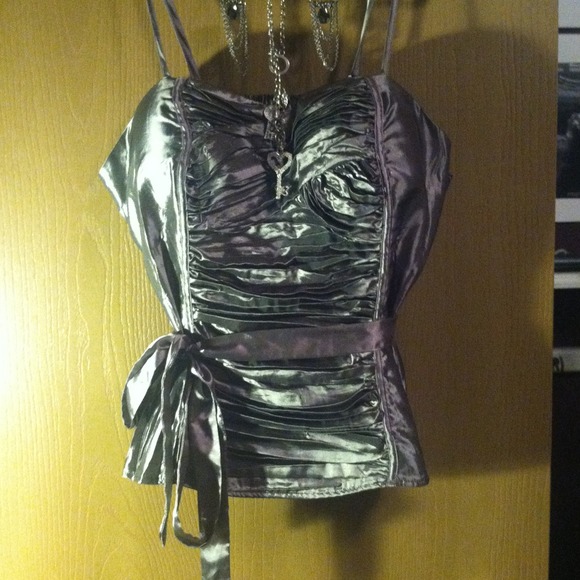 Fun metallic top! - Picture 2 of 4