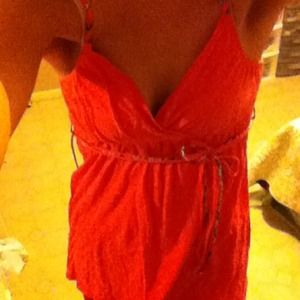 ❌SOLD❌Abercrombie & Fitch spaghetti strap orange