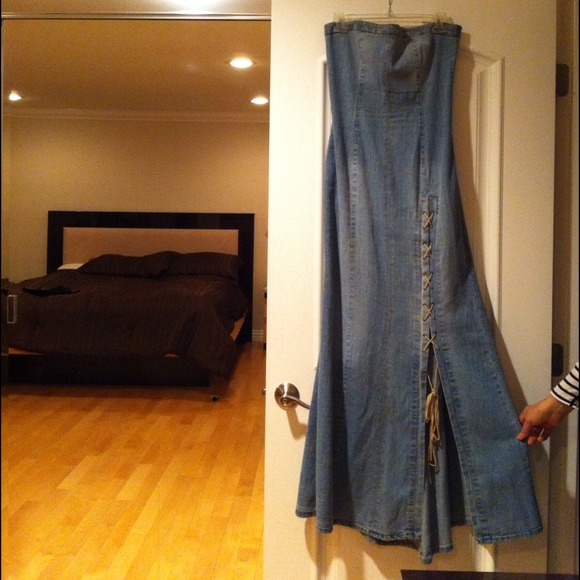 Reduced- Light jean tube dress