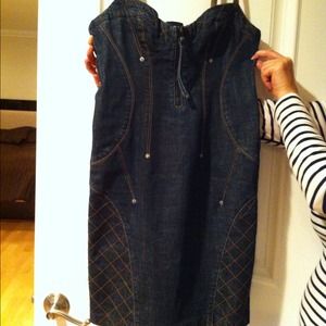 Dark jean dress