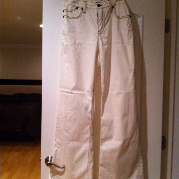 Long cream pants