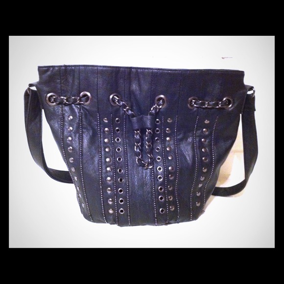 Charlotte Russe black edgy purse