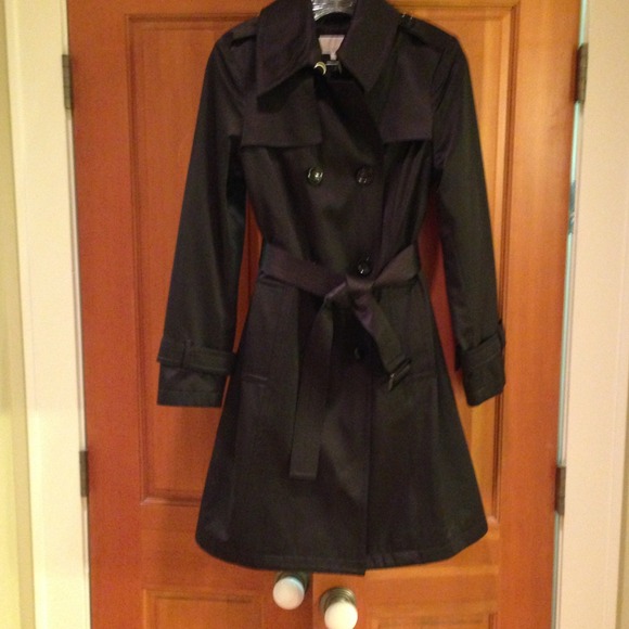 Michael Kors Outerwear - Michael by Michael Kors lined black trench