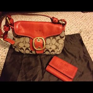 Authentic Coach Purse and matching wallet