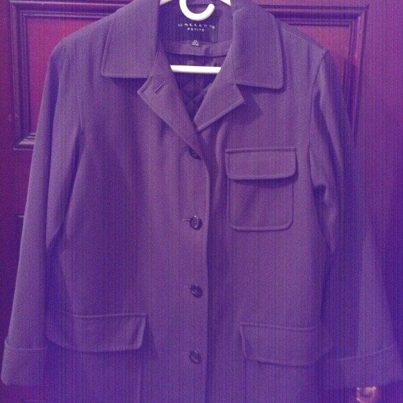 Gallery petite grey raincoat