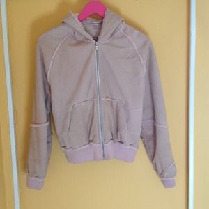 UGG pastel pink zip up jacket with hood