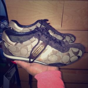 Stylish cute Coach tennis shoes!