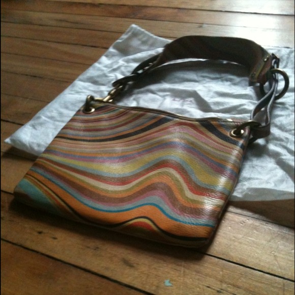 Paul Smith swirl design pebbled leather bag - Picture 2 of 4