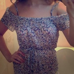 Off the shoulder floral top