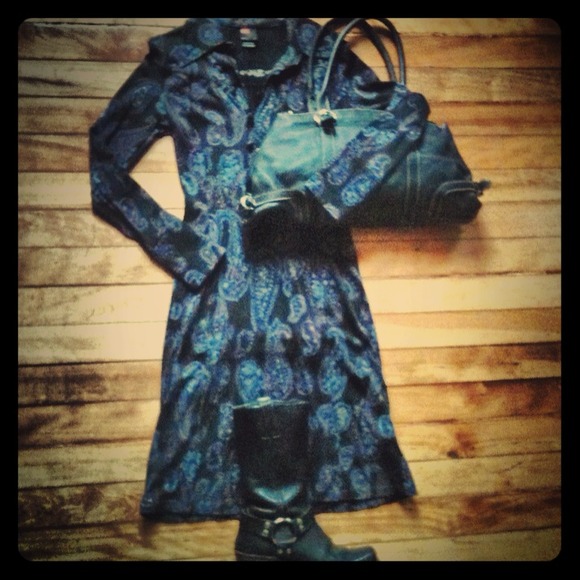 ✋💢SOLD💢✋Diesel paisley shirt dress