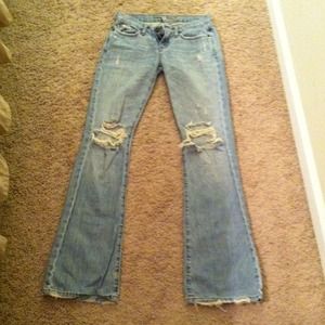 Abercrombie distressed denim jeans