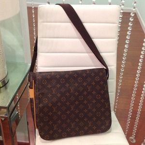LV inspired messenger bag