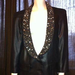 Rachel Roy blazer with embellished collar