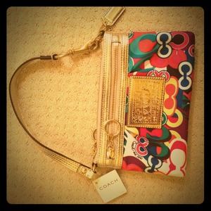 Coach Poppy multicolored handbag