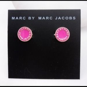 2012 Marc Jacobs disk earrings pink