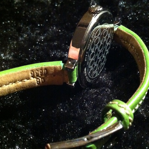 Coach Leather Strap Watch