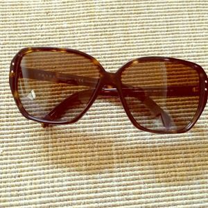 Prada tortoise frame sunglasses