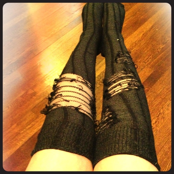 🚫BUNDLED🚫@sheelagoh Designer over knee socks.