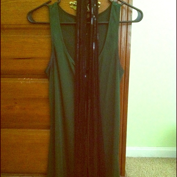 Tank top/dress with sequin scarf from Target.