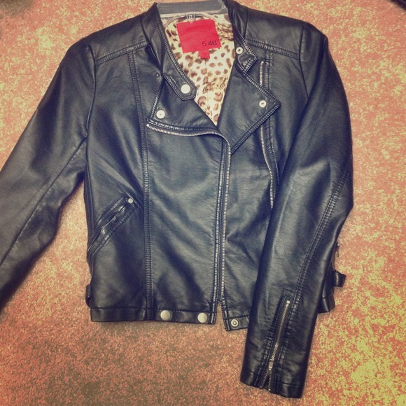 Faux leather jacket S