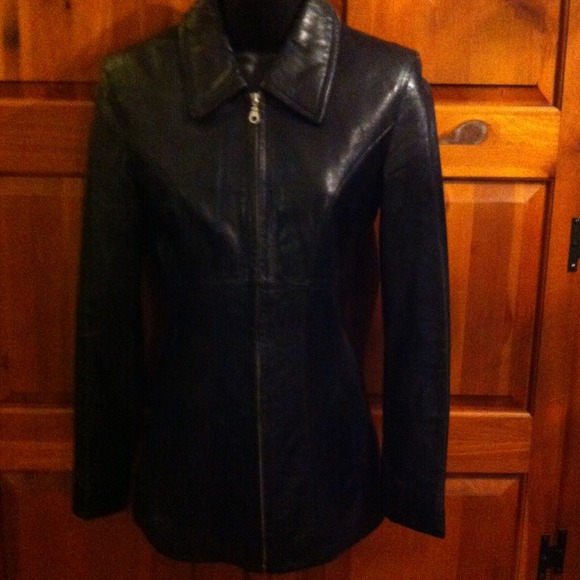 ๐SOLD๐ Black Leather Jacket - Picture 2 of 4