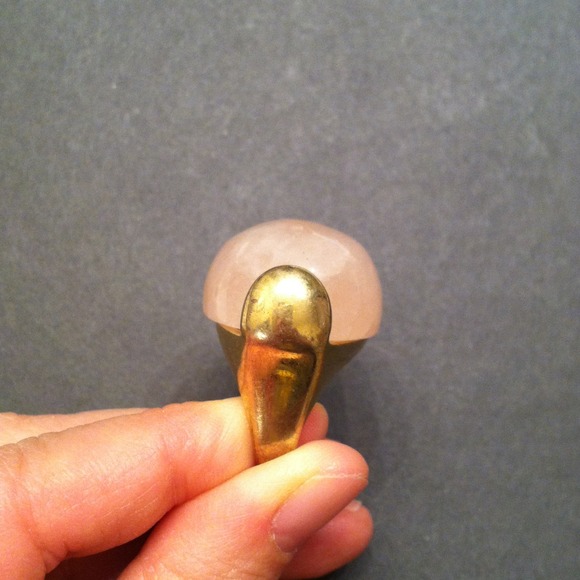 No longer avail!! Rose quartz cocktail ring - Picture 3 of 4