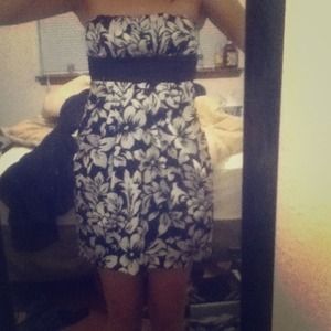 Strapless dress, practically brand new.
