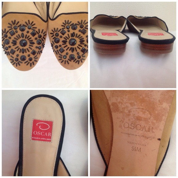 🔴SOLD🔴OSCAR de la Renta Tan Suede Slides - Picture 3 of 4