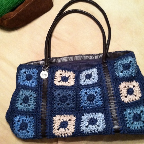 Boho chic Sak crochet tote