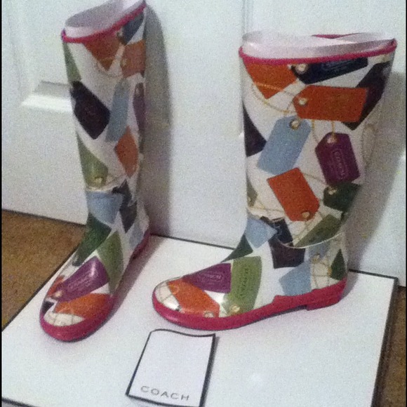 Coach rain boots