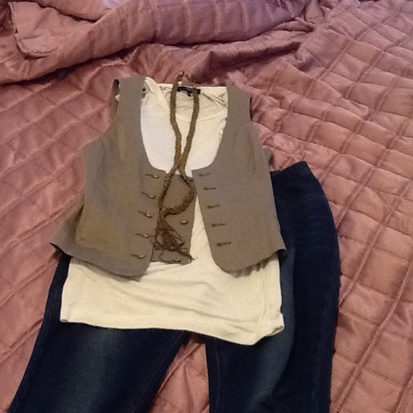 A tan color blazer