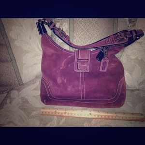 Purple Coach purse