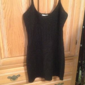 Mohair black mini dress