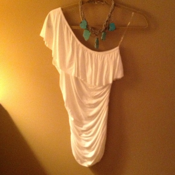 White jersey blouse