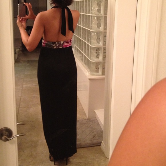 *BUNDLED* Maxi dress with silk inlay - Picture 2 of 2