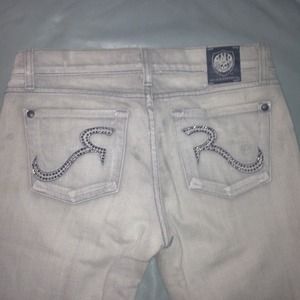 Rock & republic grey washed jeans