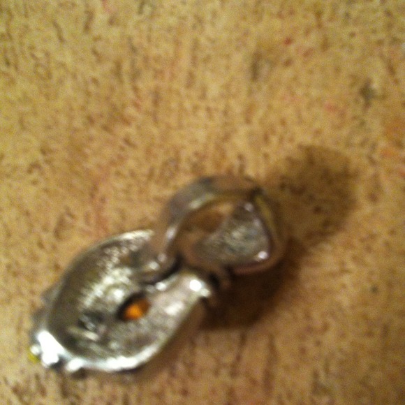 Gold and silver plated amethyst slide - Picture 2 of 2