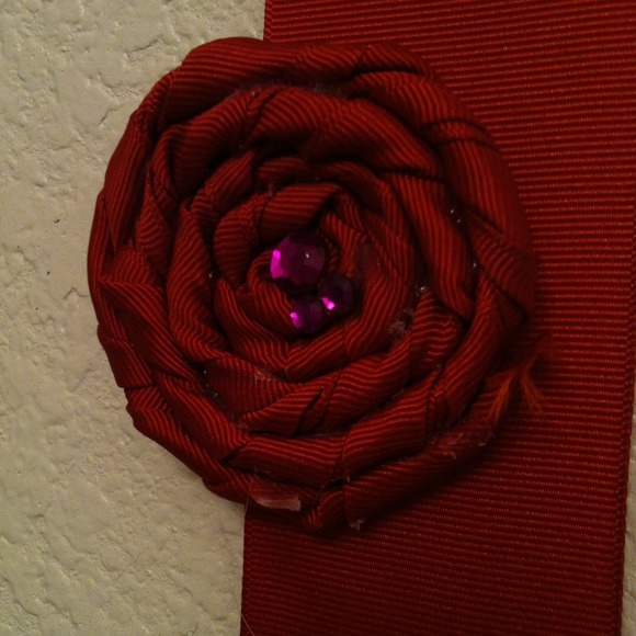 Handmade fall hair flower