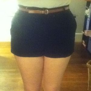 Black high waisted shorts
