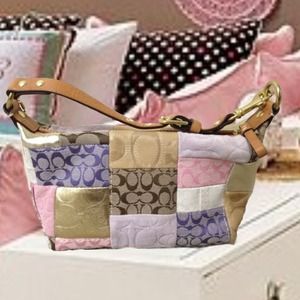 Authentic Coach Patchwork Baguette