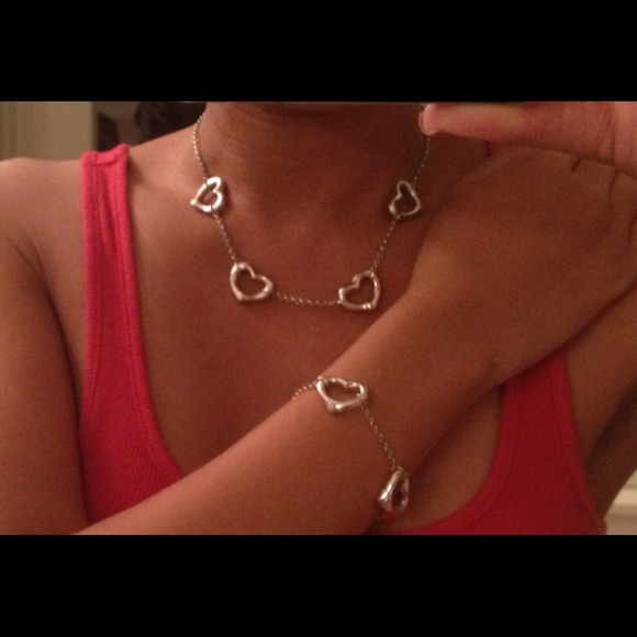**SOLD** 14kt white gold necklace and bracelet