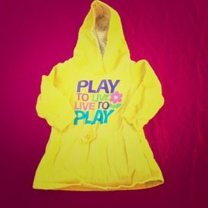 Carter's baby/toddler girl 18mo Yellow hoodie
